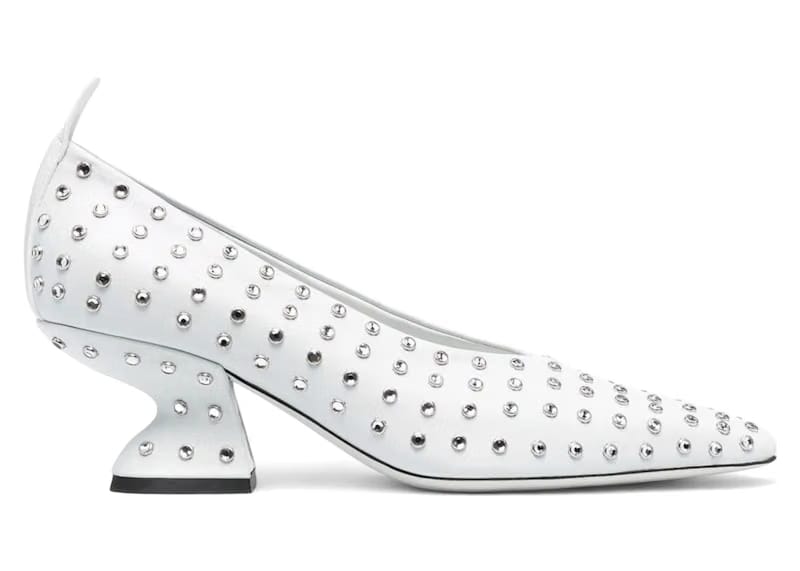 Ferragamo F-Heel Rhinestone Pumps Blue (Women's)