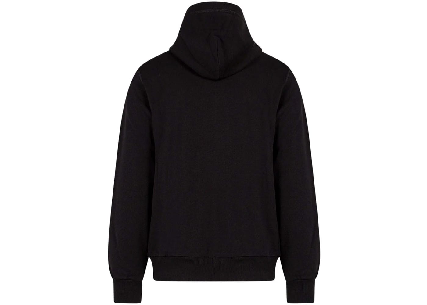 Dolce & Gabbana Man Cotton Stretch Frontal Logo Patch Sweatshirt Black