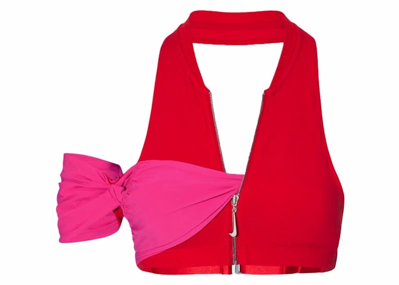 Jacquemus x Nike Le Haut Drape Top Dark Pink