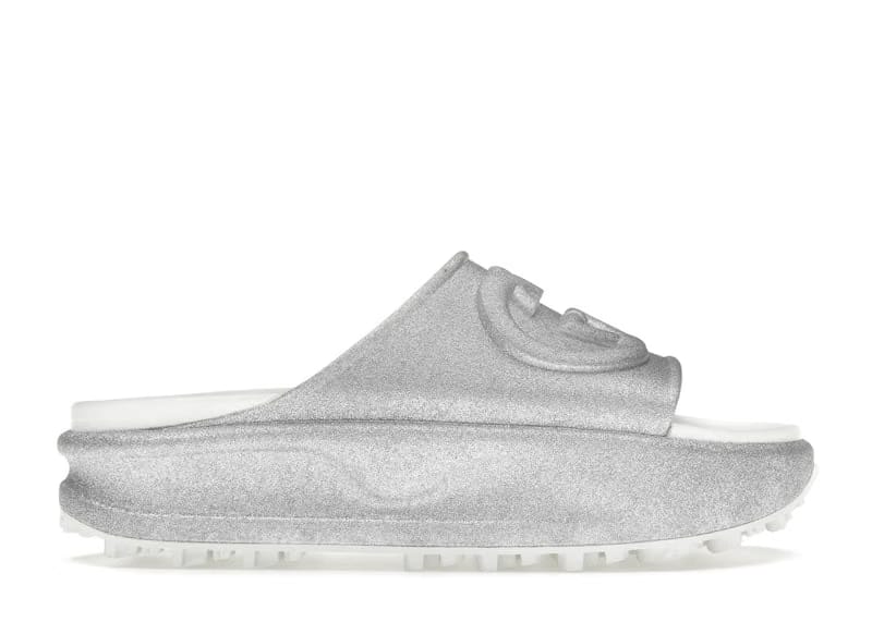 Gucci Interlocking G Slide Metalic Silver (Women's)