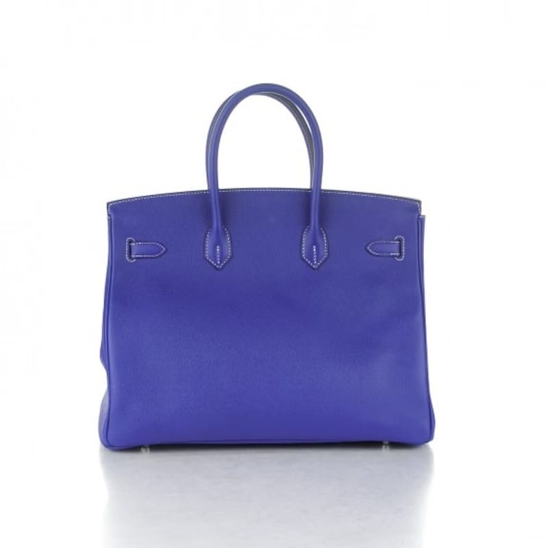 Hermes Birkin Epsom 35 Bleu Electrique/Mykonos