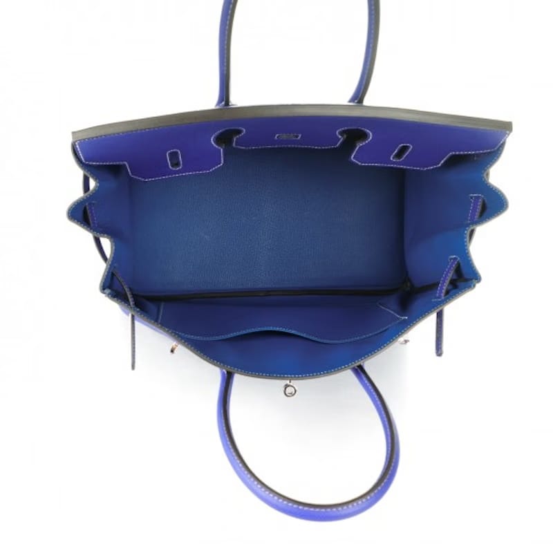 Hermes Birkin Epsom 35 Bleu Electrique/Mykonos