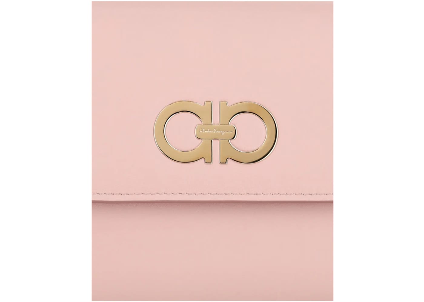 Ferragamo Liberty Gancini Clutch Pink