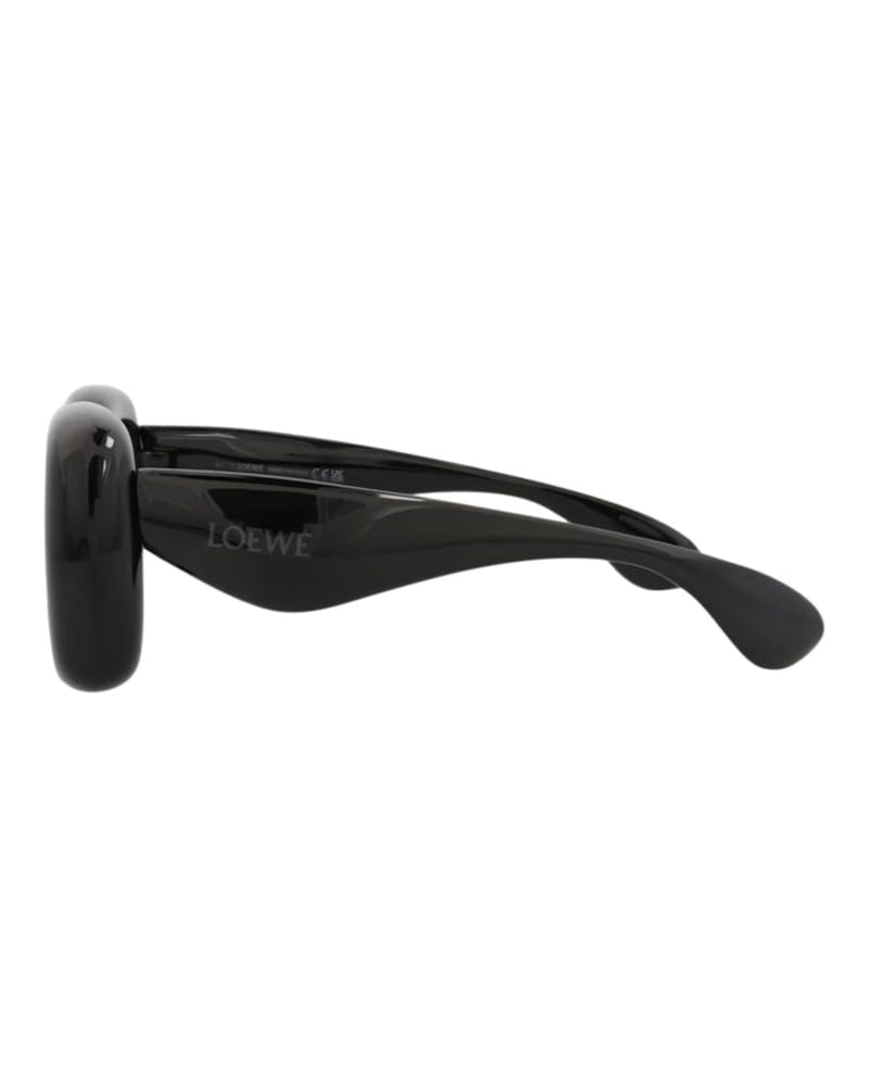 LOEWE Square-Frame Injection Sunglasses Black Black Smoke (LW40098I-41-01A)