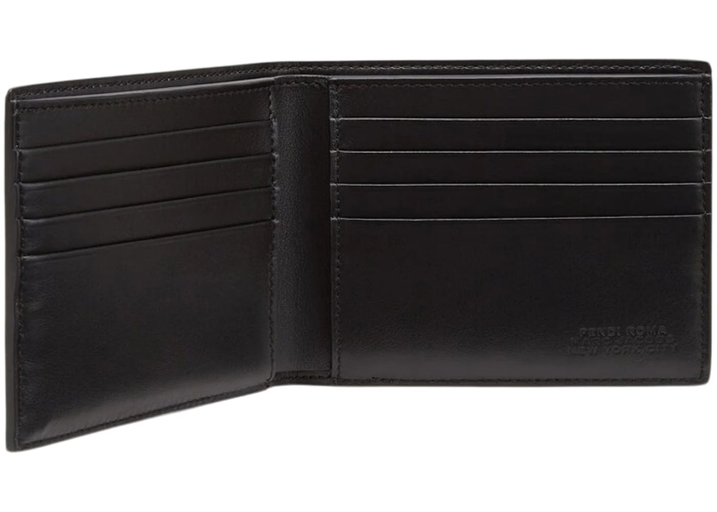 Fendi by Marc Jacobs Fendi Roma Bi-Fold Wallet Two-Tone Leather Compact Bi-Fold Wallet Multicolor