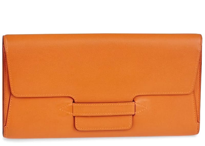 Hermes Spiratek Travel Wallet Swift Orange