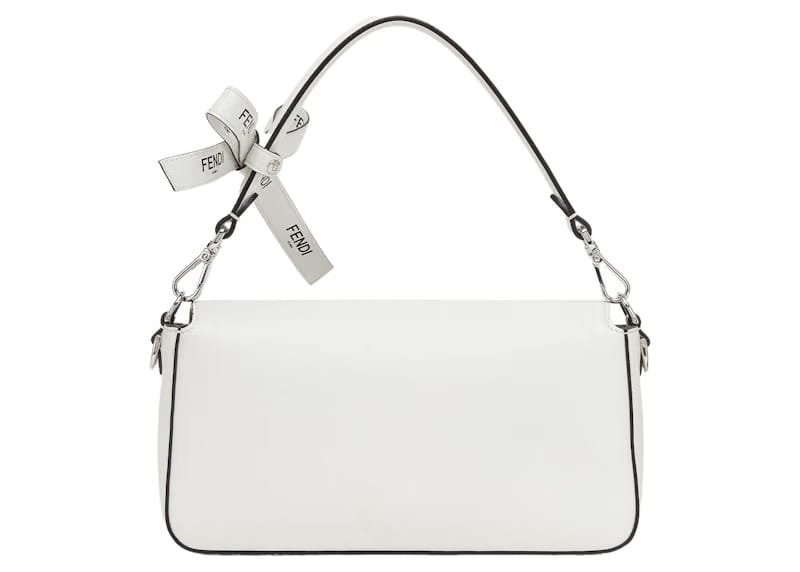 Fendi by Marc Jacobs Baguette White Leather Bag