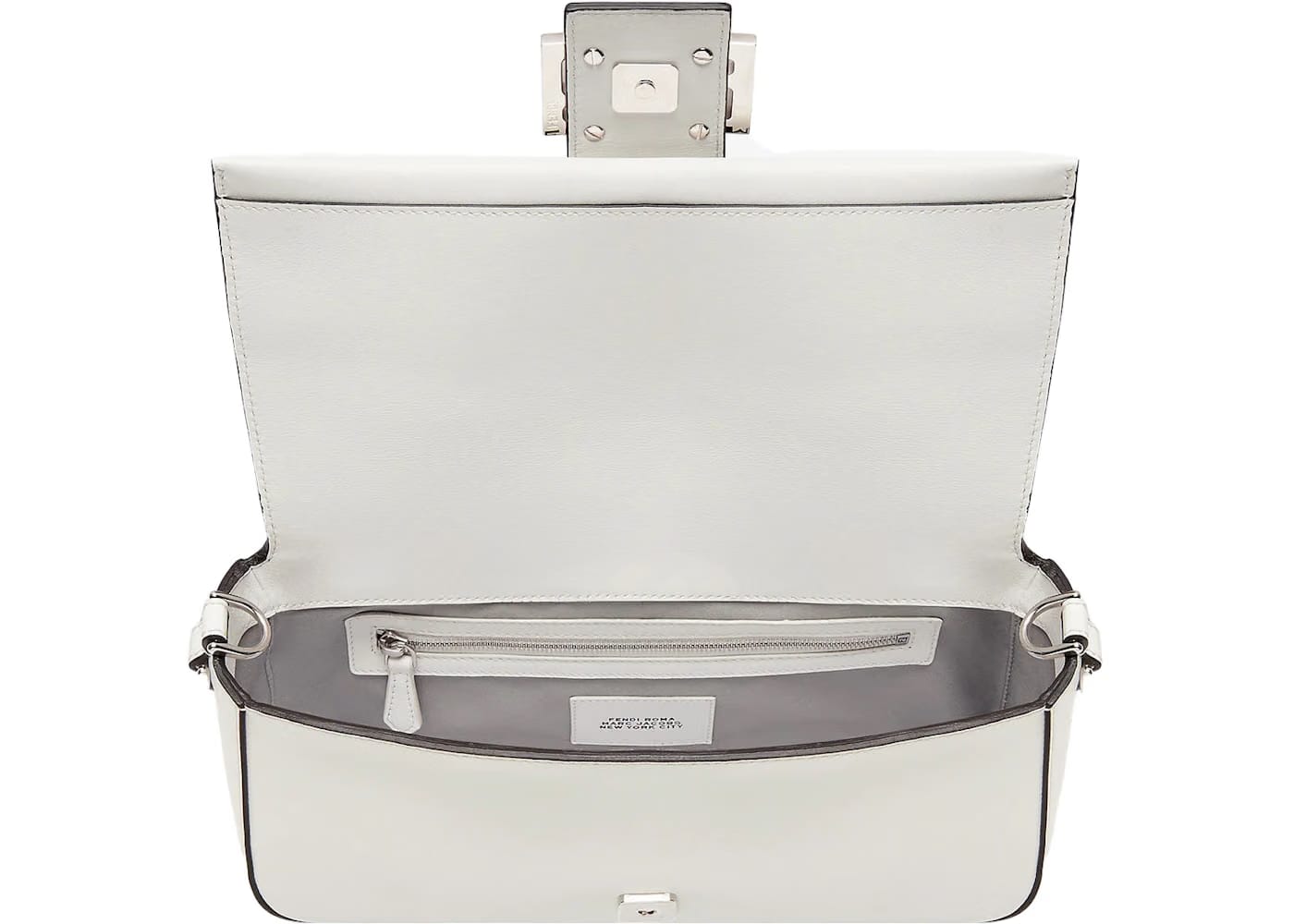 Fendi by Marc Jacobs Baguette White Leather Bag