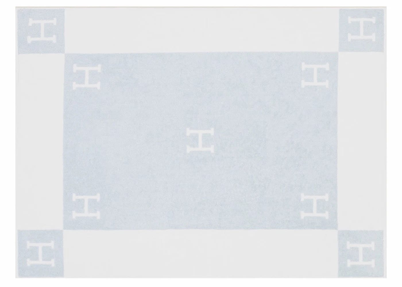 Hermes Avalon Bath Towel Bleu Glacier