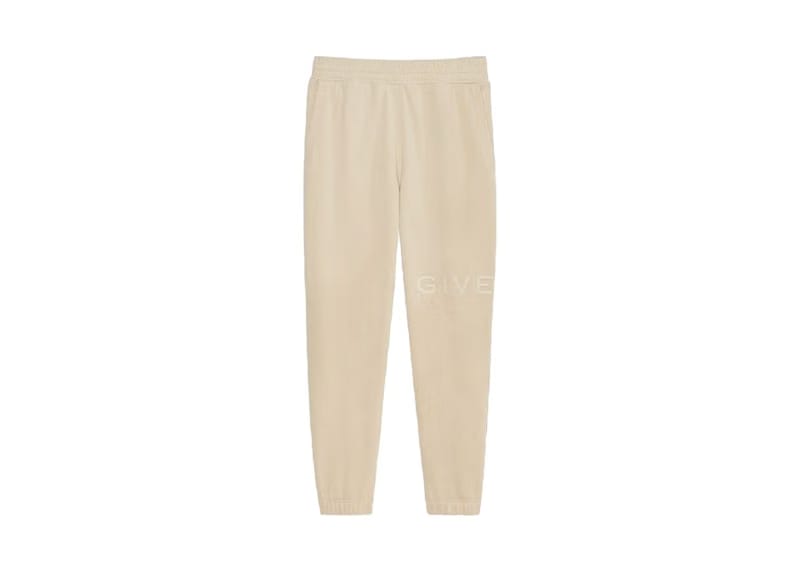 Givenchy Slim Fit Jogging Sweatpants Light Beige