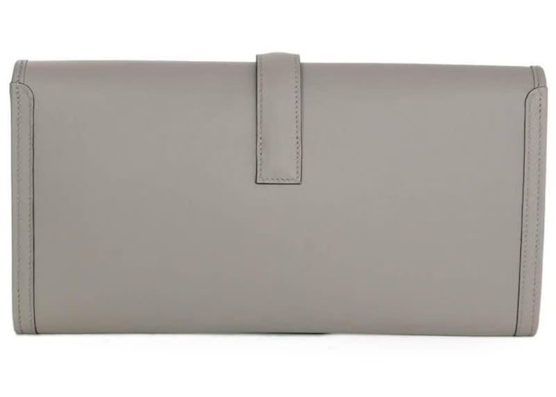 Hermes Clutch Jige Elan 29 Grey
