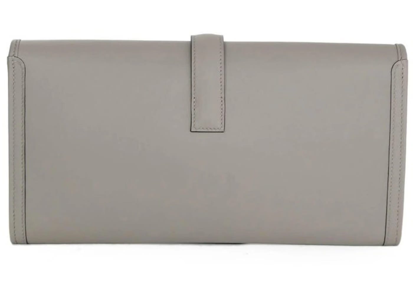 Hermes Clutch Jige Elan 29 Grey