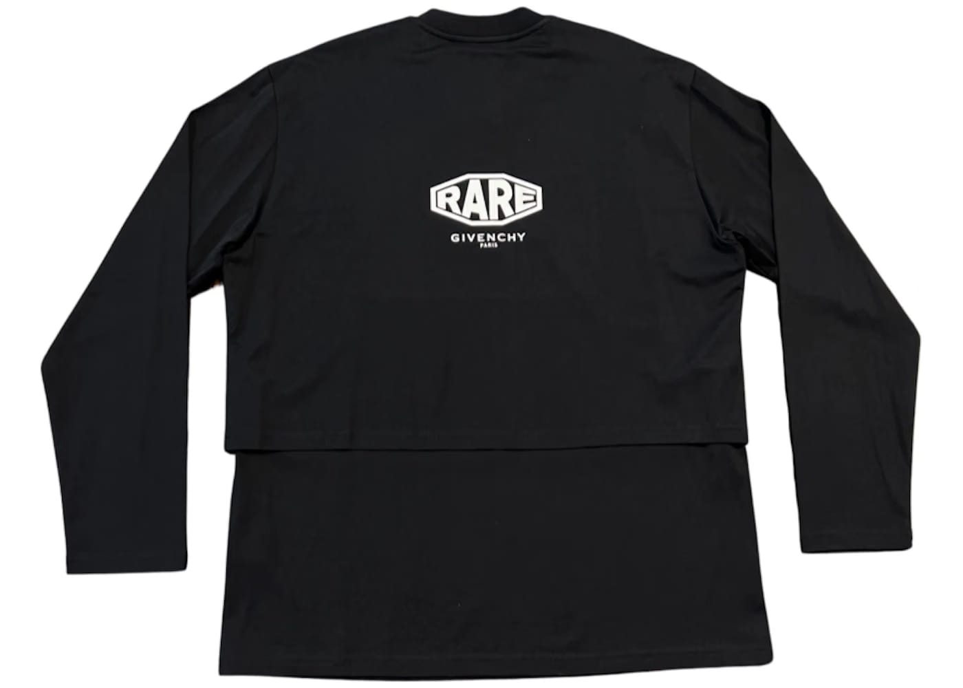 Givenchy 4G Vertical Logo Layered L/S T-Shirt Black