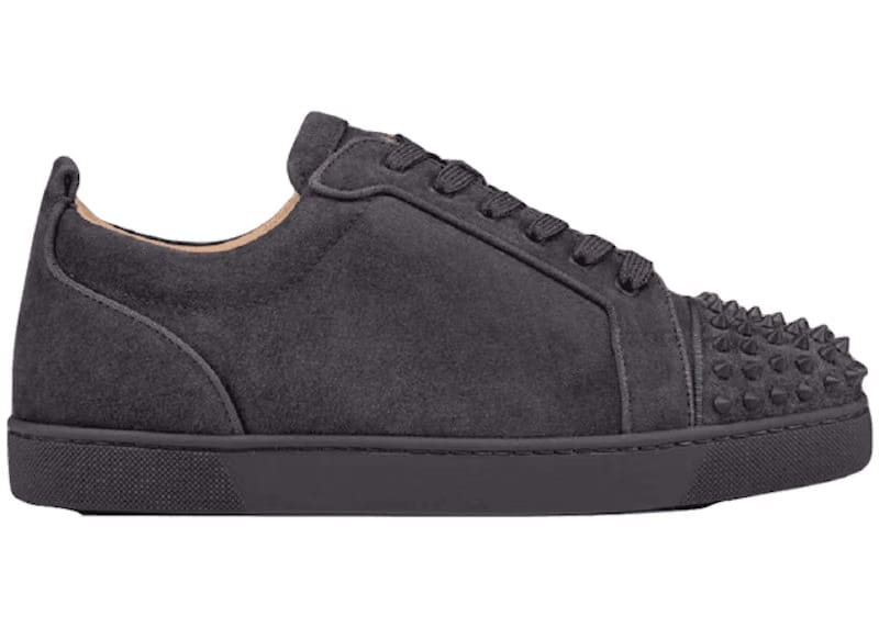 Christian Louboutin Louis Junior Spikes Orlato Flat Grey