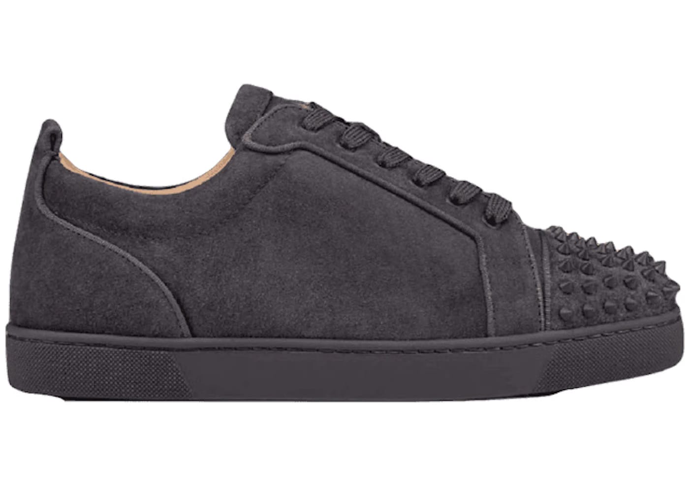 Christian Louboutin Louis Junior Spikes Orlato Flat Grey
