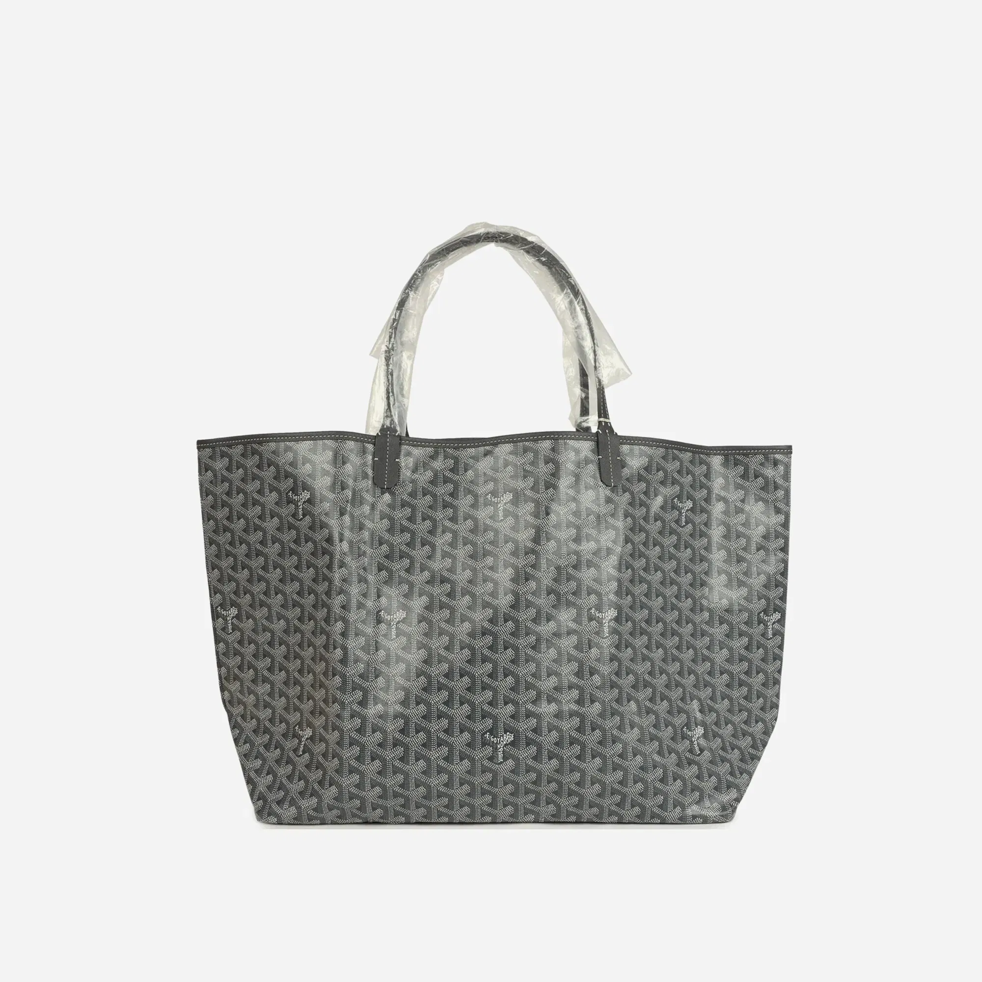 Goyard Goyardine Grey St. Louis GM Tote Bag Palladium Hardware