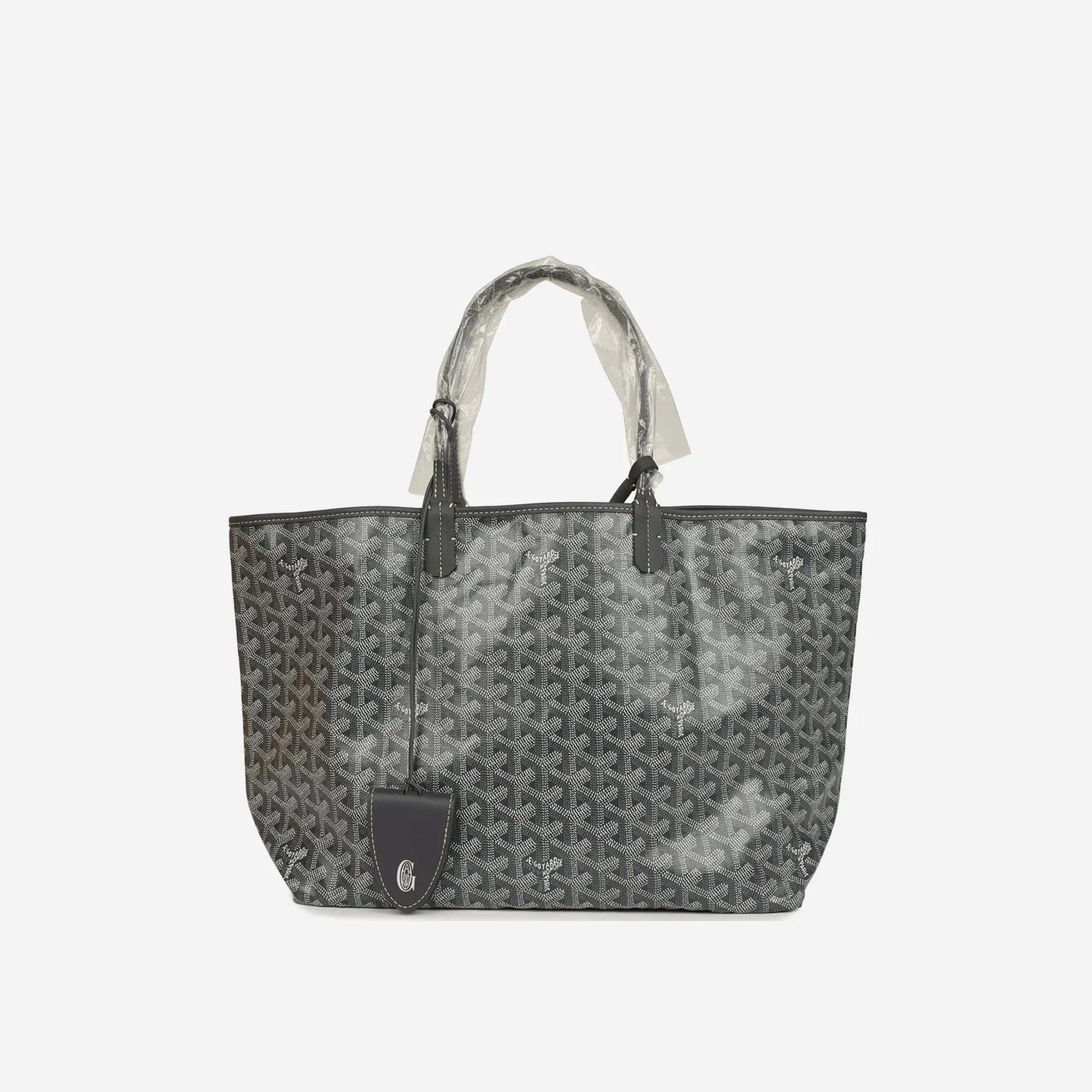 Goyard Goyardine Grey St. Louis PM Tote Bag Palladium Hardware