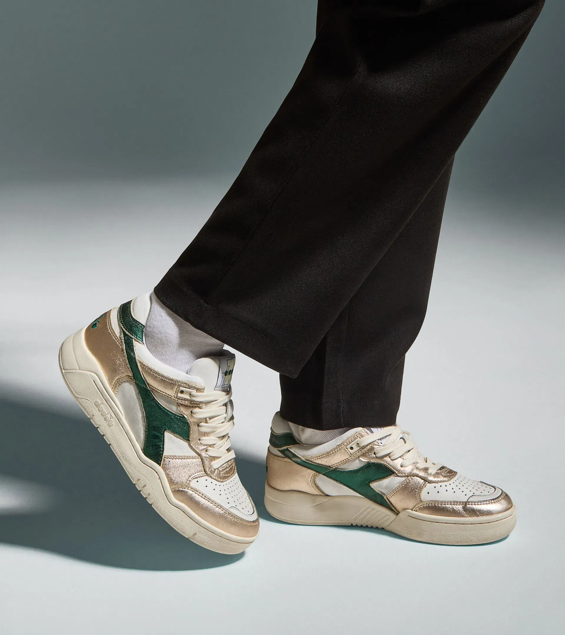 Diadora B.560 Metallic Mix Wn White/Smoke Gray
