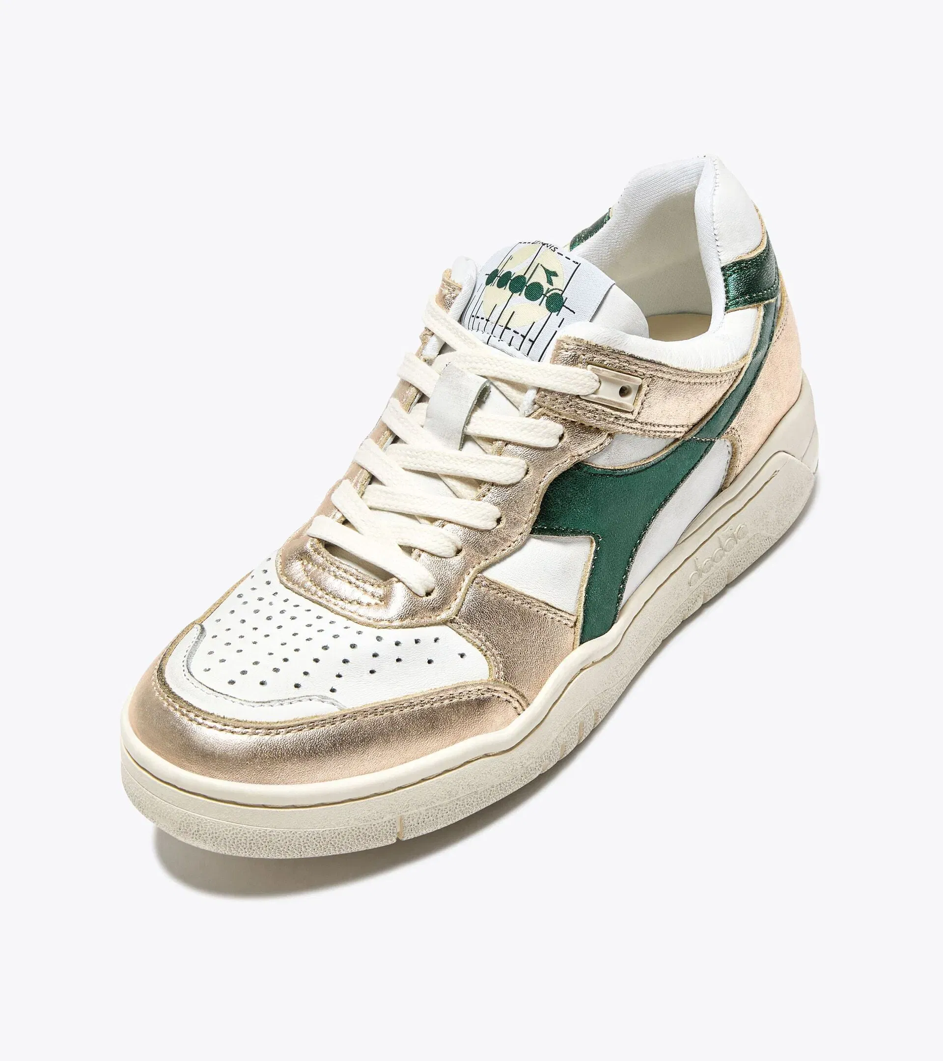 Diadora B.560 Metallic Mix Wn White/Smoke Gray