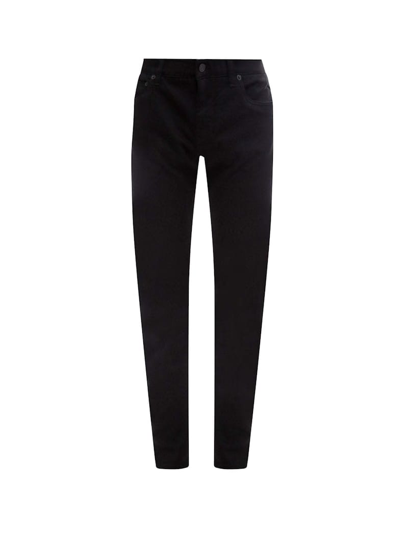 Dolce & Gabbana Man Stretch Cotton Back Embossed Logo Trousers Black