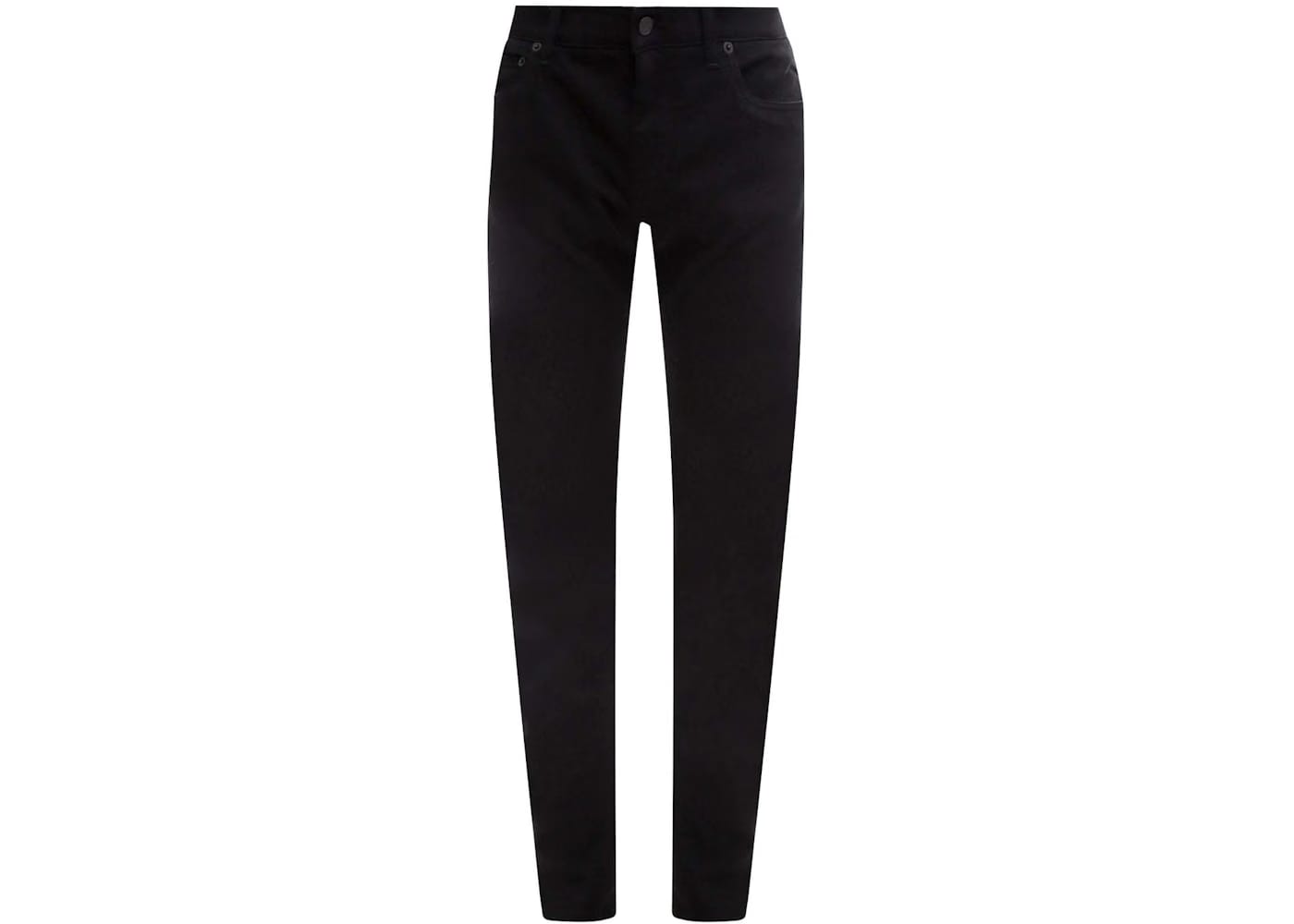 Dolce & Gabbana Man Stretch Cotton Back Embossed Logo Trousers Black
