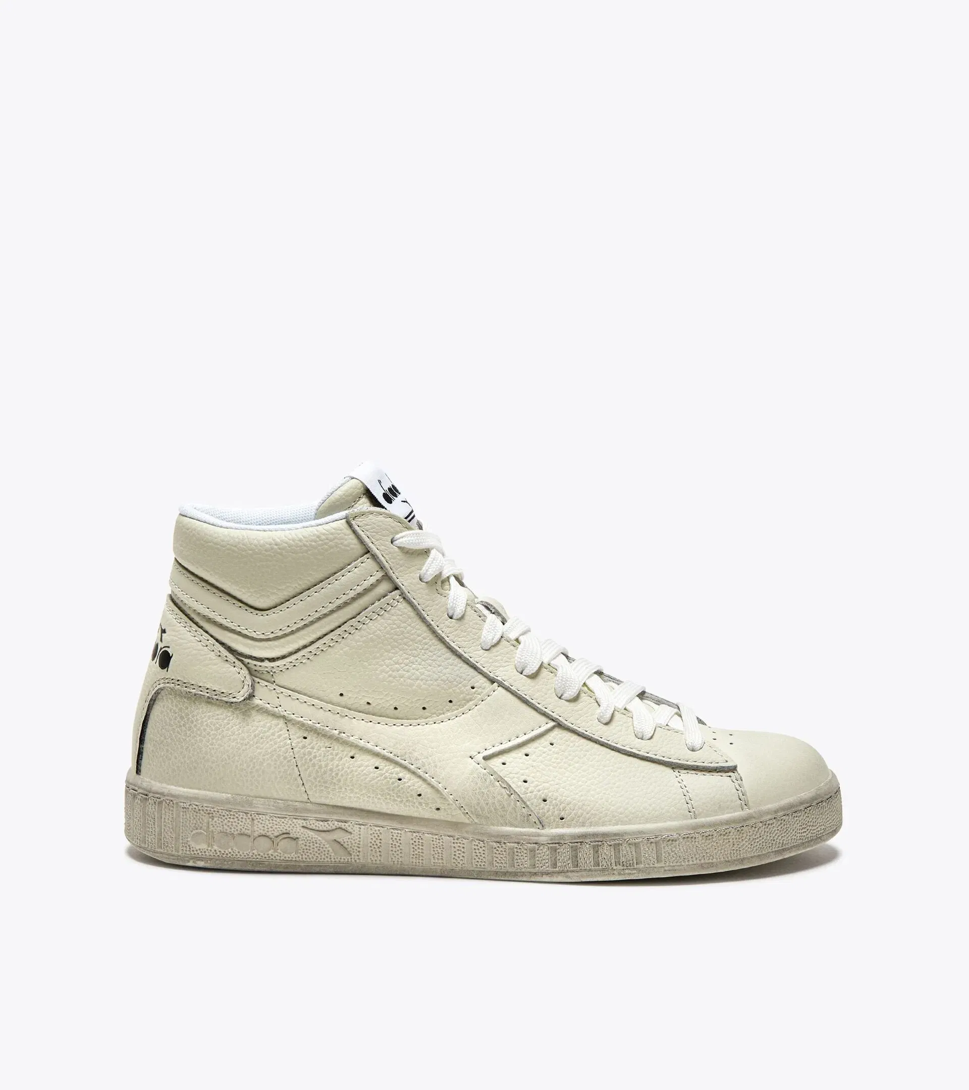 Diadora Game L High Waxed White/White/White