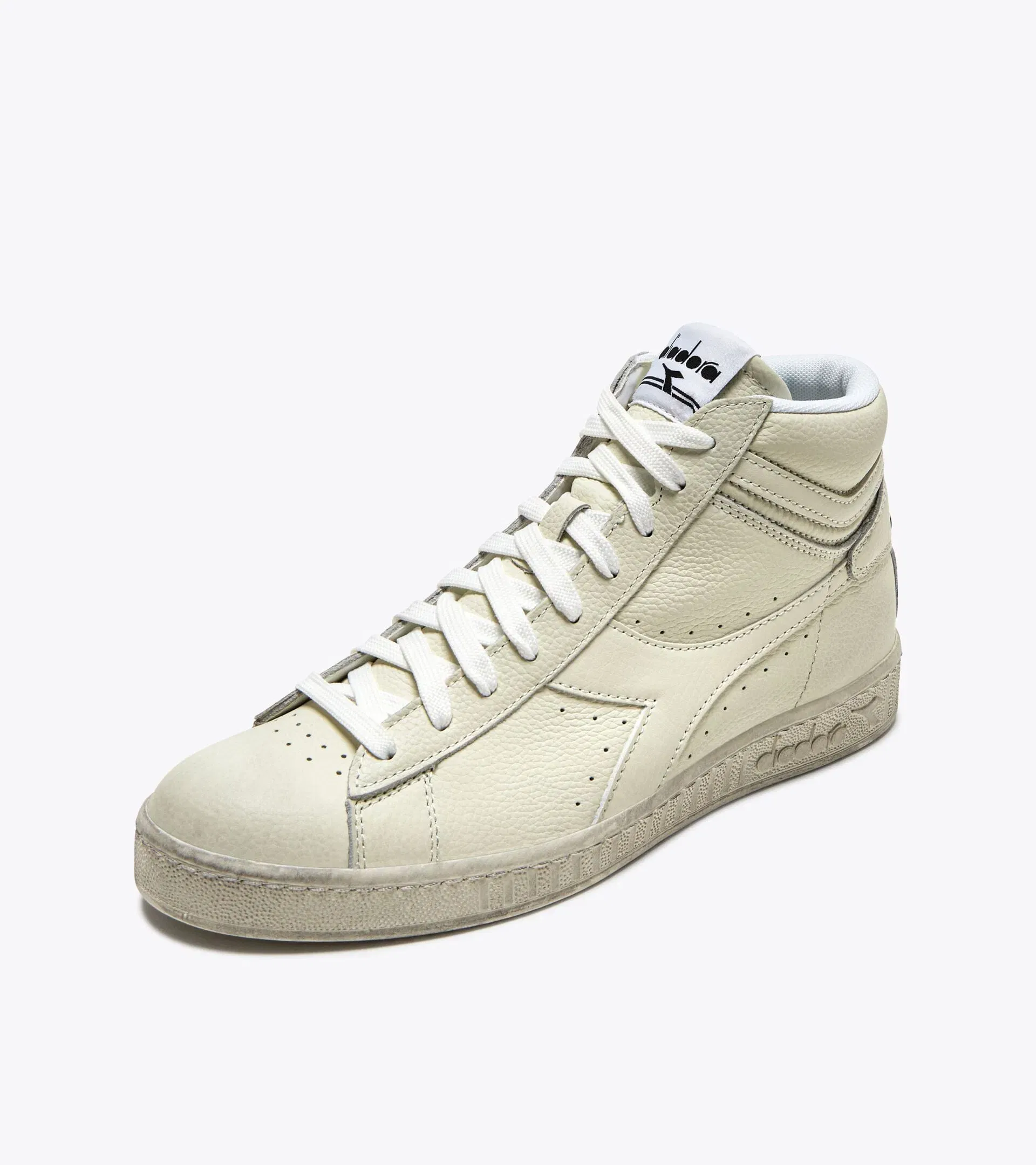 Diadora Game L High Waxed White/White/White