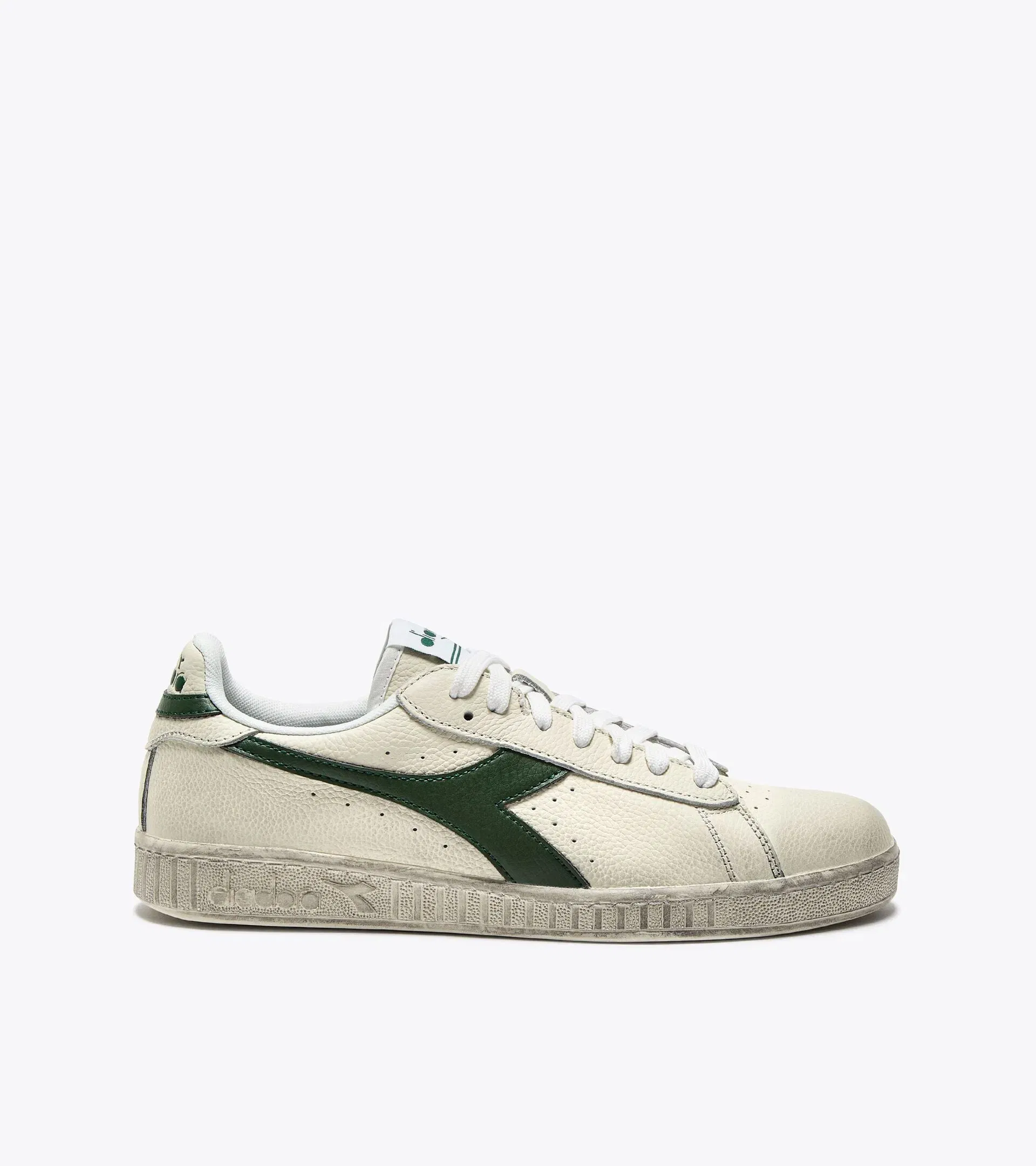 Diadora Game L Low Waxed White/Fogliage Green