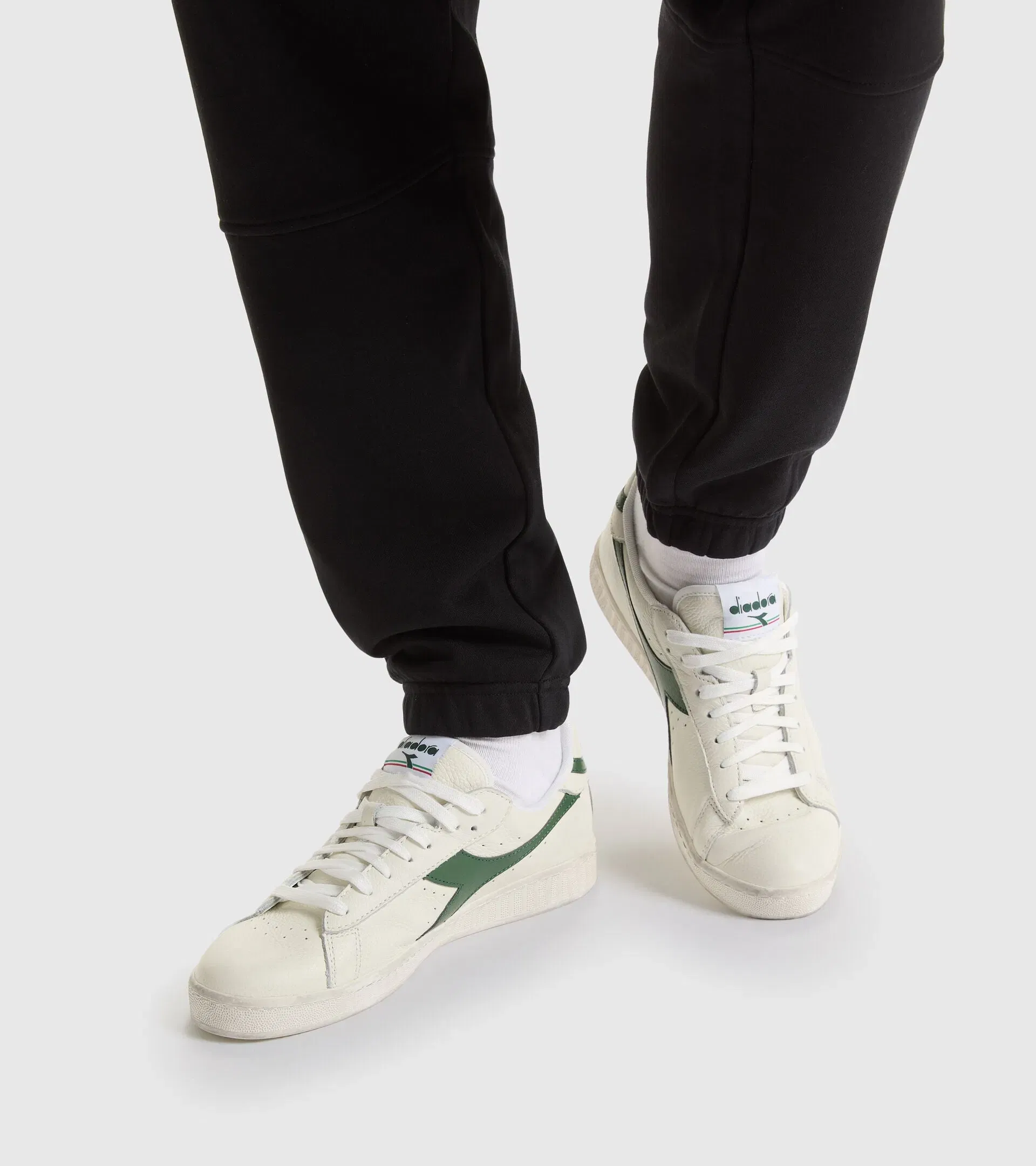 Diadora Game L Low Waxed White/Fogliage Green