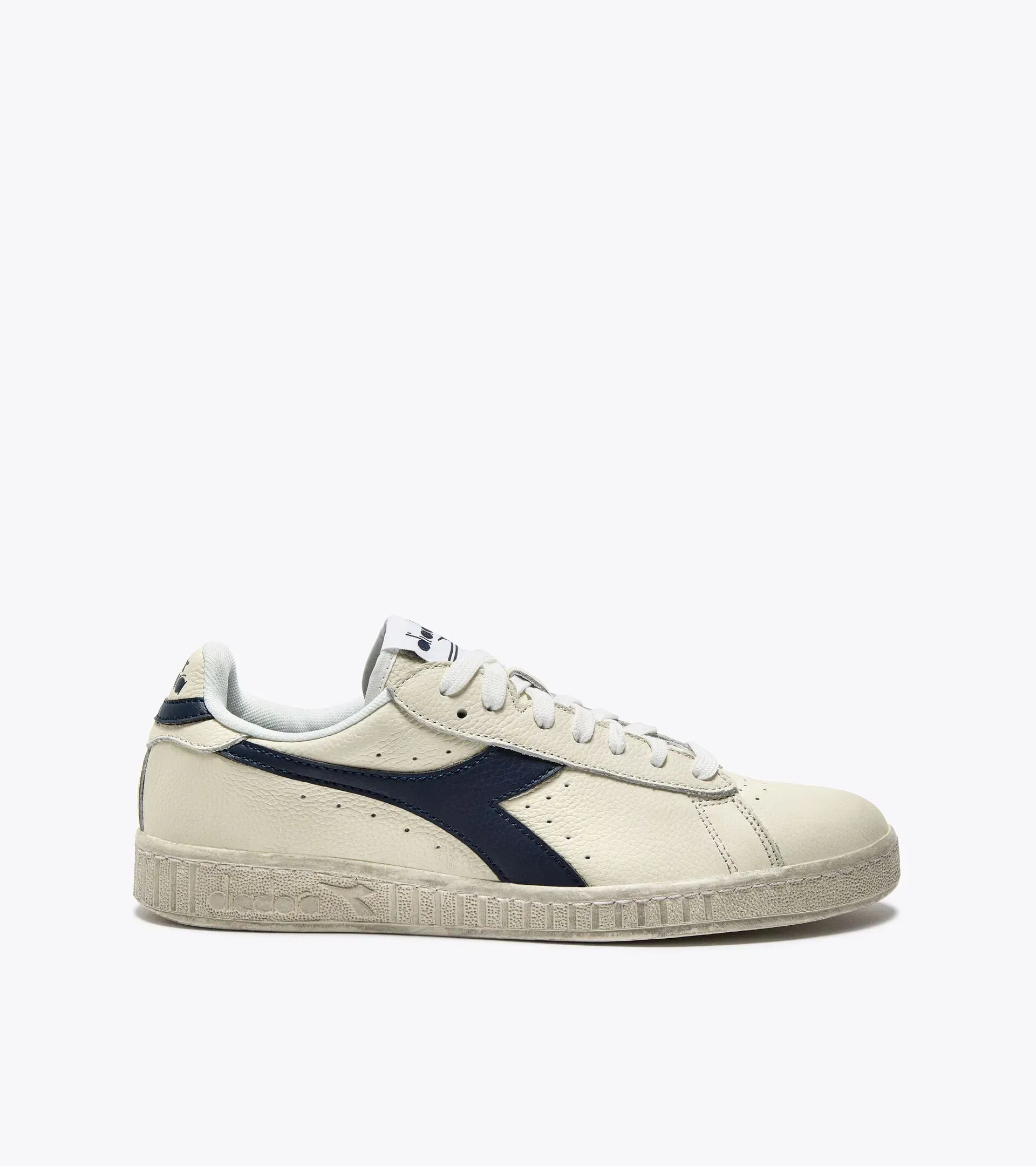 Diadora Game L Low Waxed White/Blue Caspian Sea