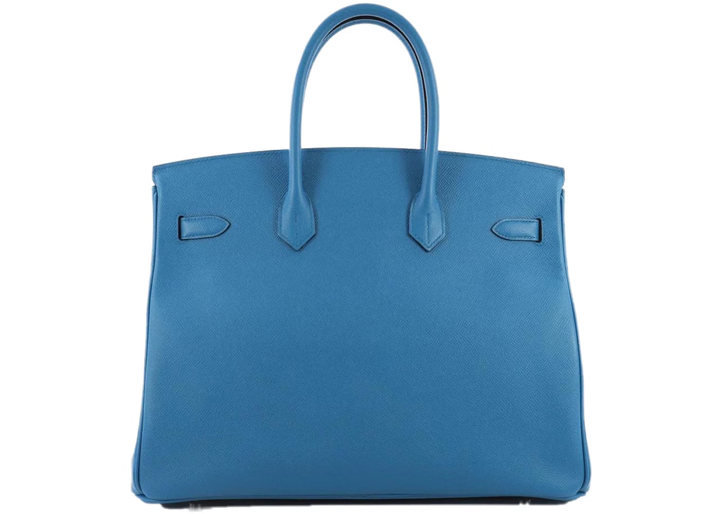 Hermes Birkin Epsom Palladium 35 Bleu Zanzibar