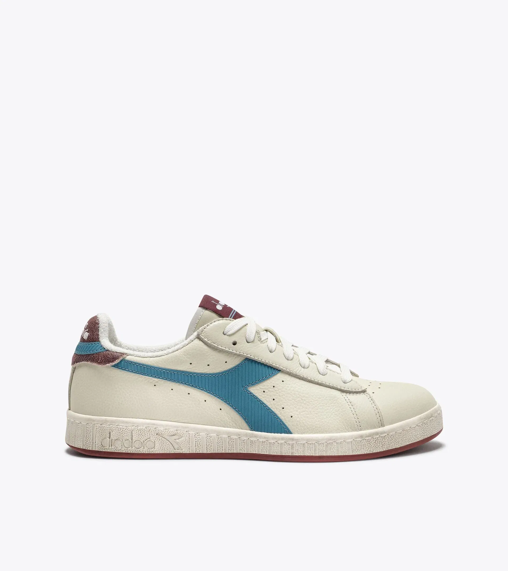 Diadora Game Low Stripes Waxed Sky-Blue Quartz