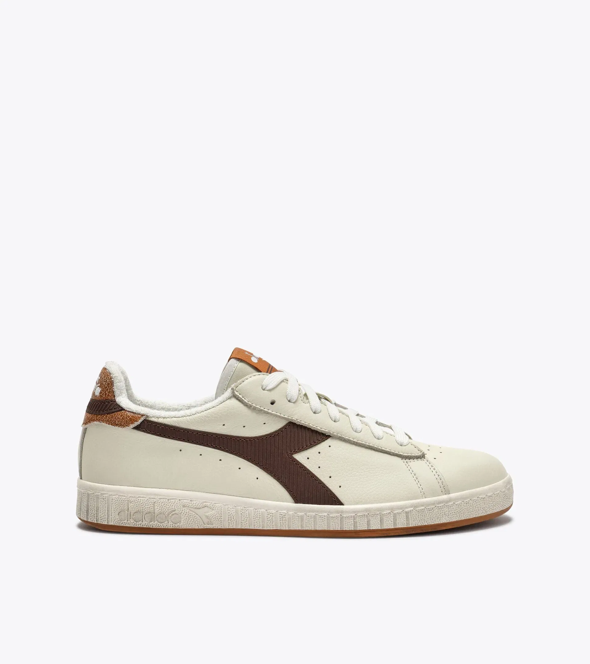 Diadora Game Low Stripes Waxed Shaved Chocolate