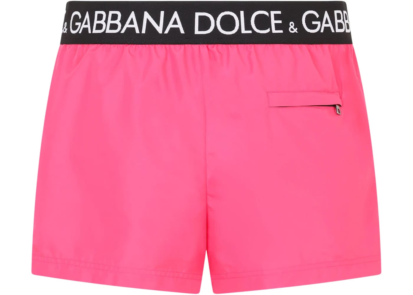 Dolce & Gabbana Logo Band Swim Shorts Fuchsia/Black/White