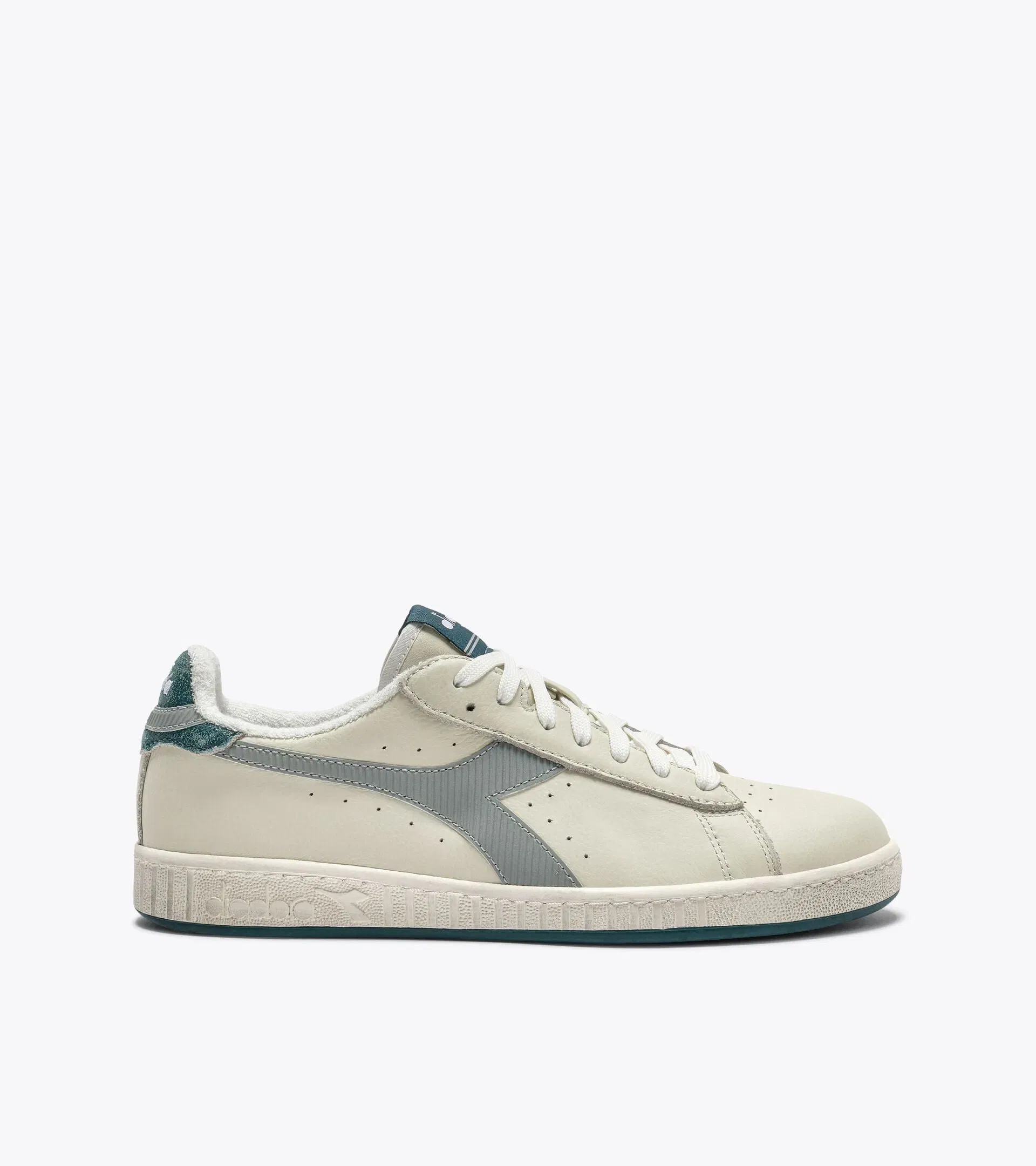 Diadora Game Low Stripes Waxed Green Gray