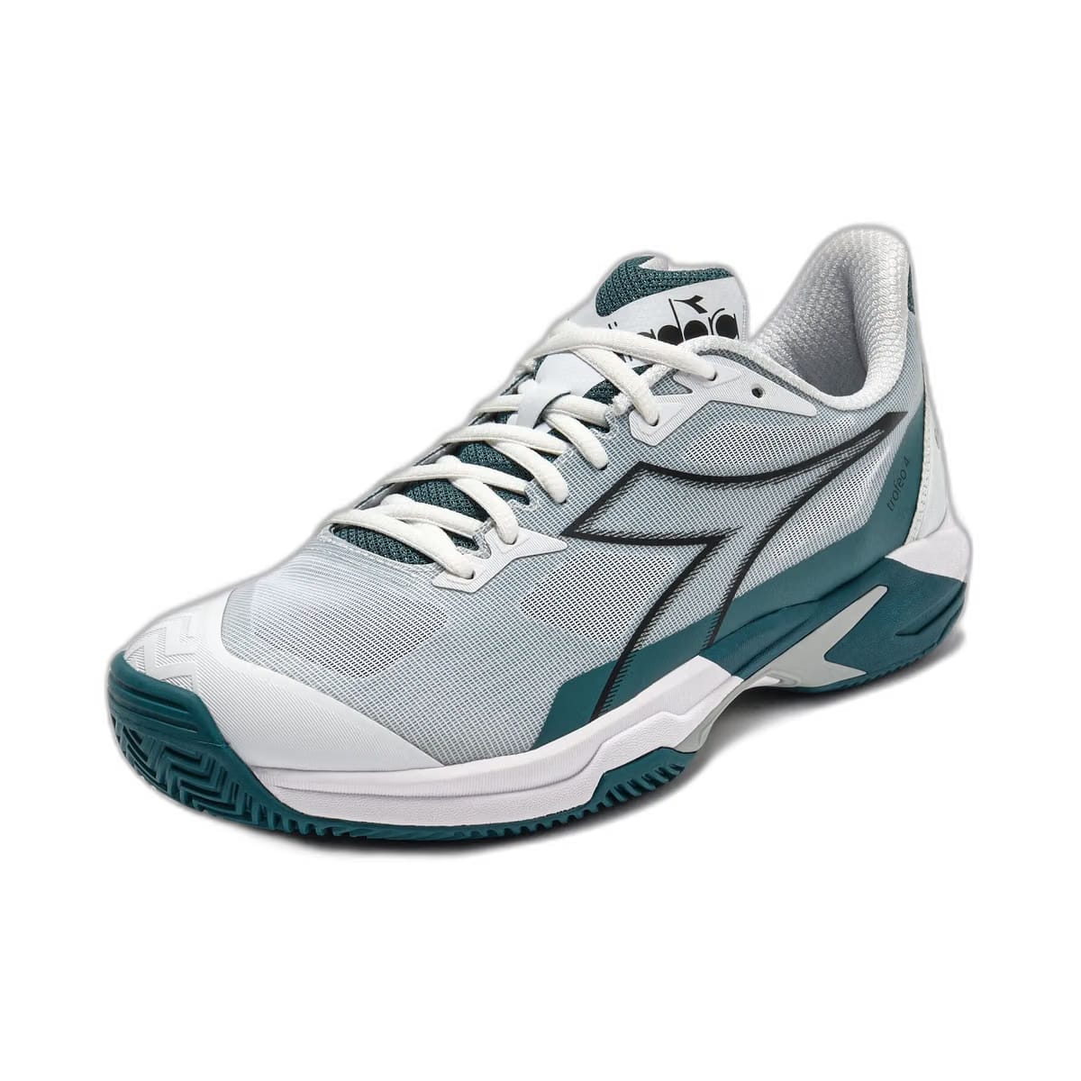 Diadora Trofeo 4 Clay White /Black/Shaded Spruce