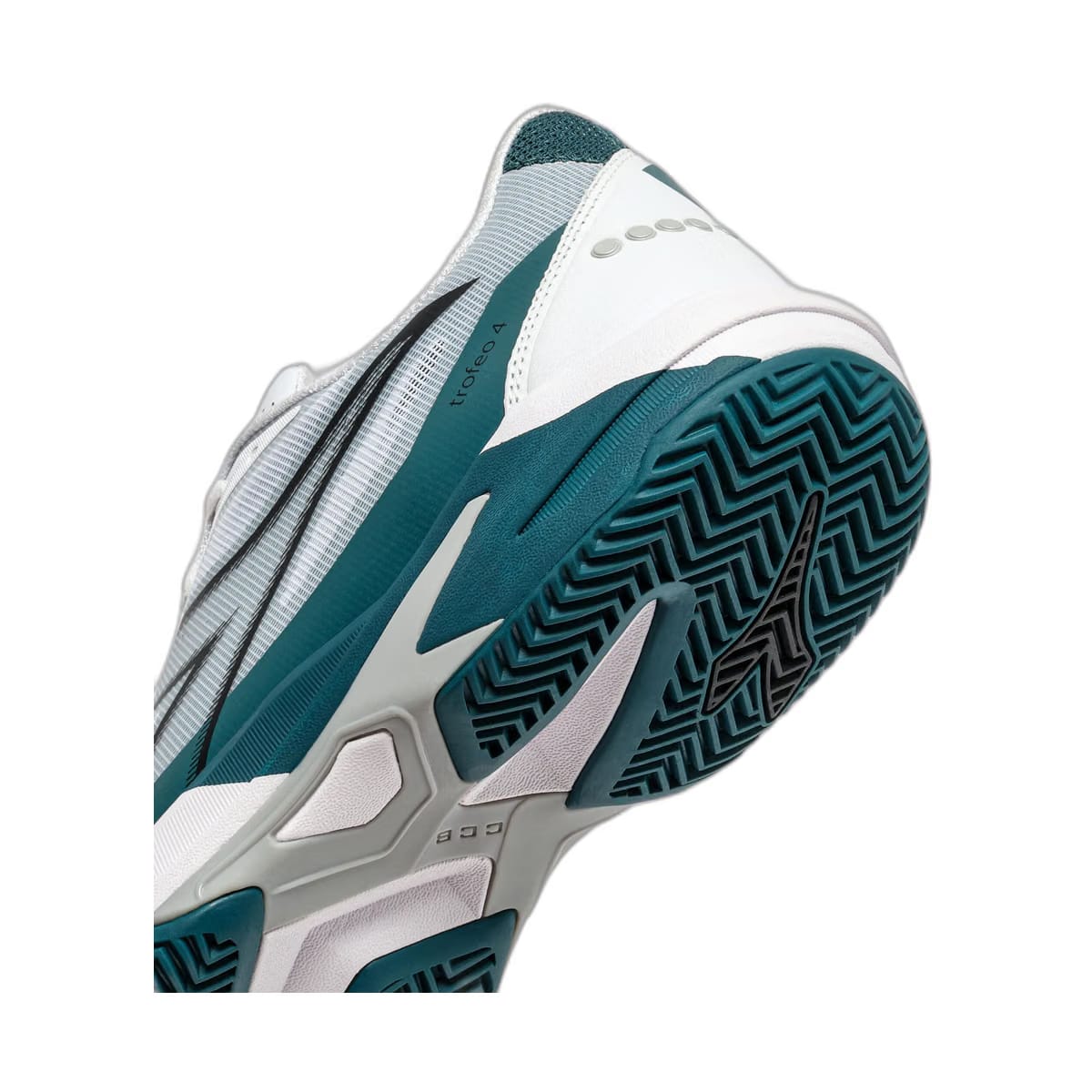 Diadora Trofeo 4 Clay White /Black/Shaded Spruce