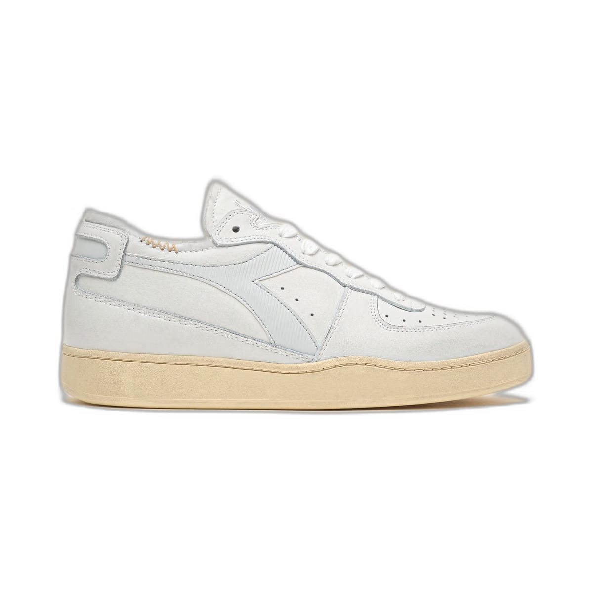 Diadora Mi Basket Row Cut White/Dawn Blue