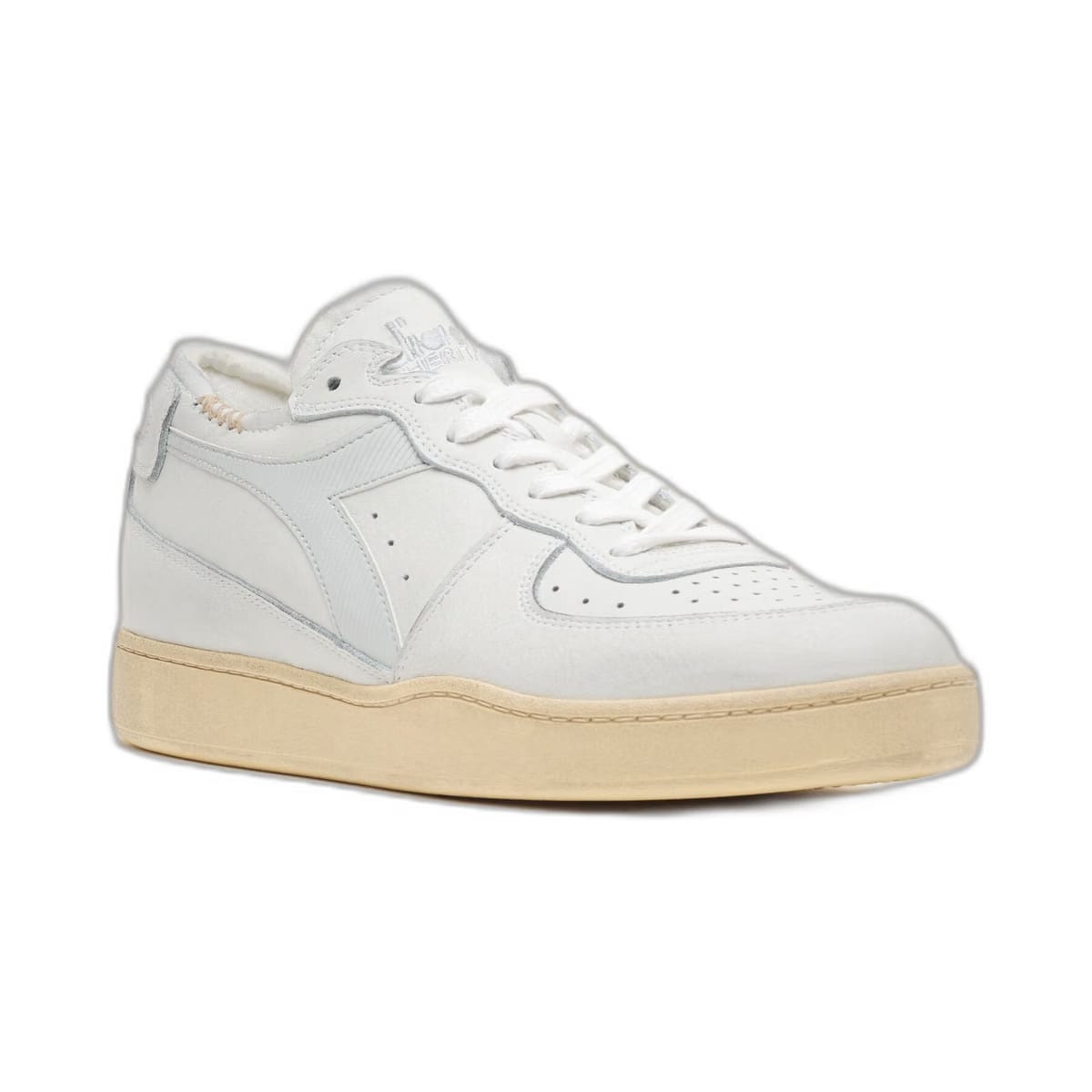 Diadora Mi Basket Row Cut White/Dawn Blue