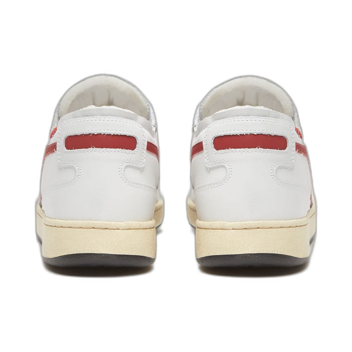 Diadora Mi Basket Row Cut White/Garnet