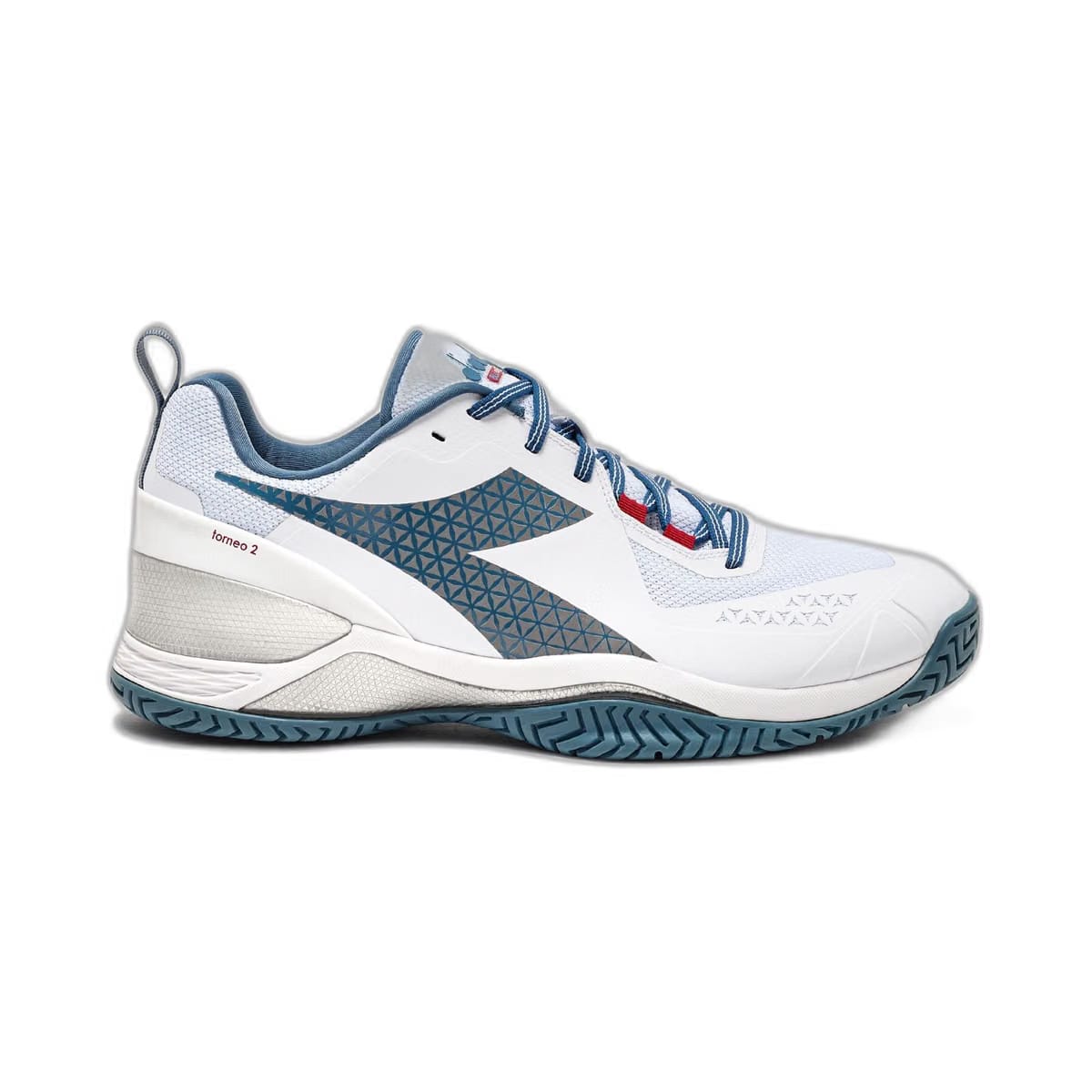 Diadora Blushield Torneo 2 Ag White/Oceanview/Salsa