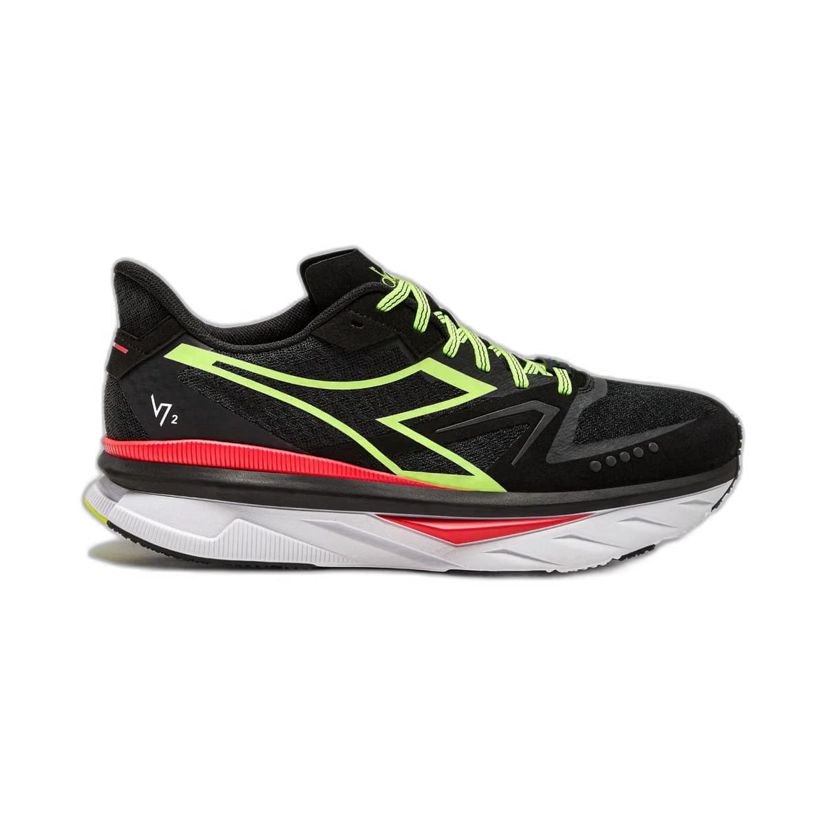 Diadora Atomo V7000-2 Black/Yellow Fluo (C0871)