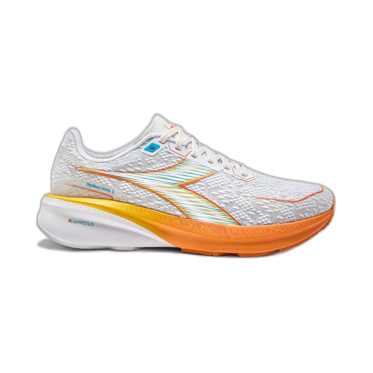 Diadora Mythos Blushield Volo 5 White/Nectarine/Lemon Chrome
