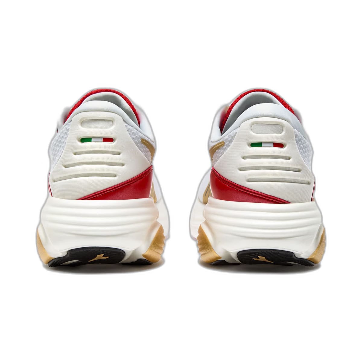 Diadora Atomo Star White/Metallic Gold/Fiery Red