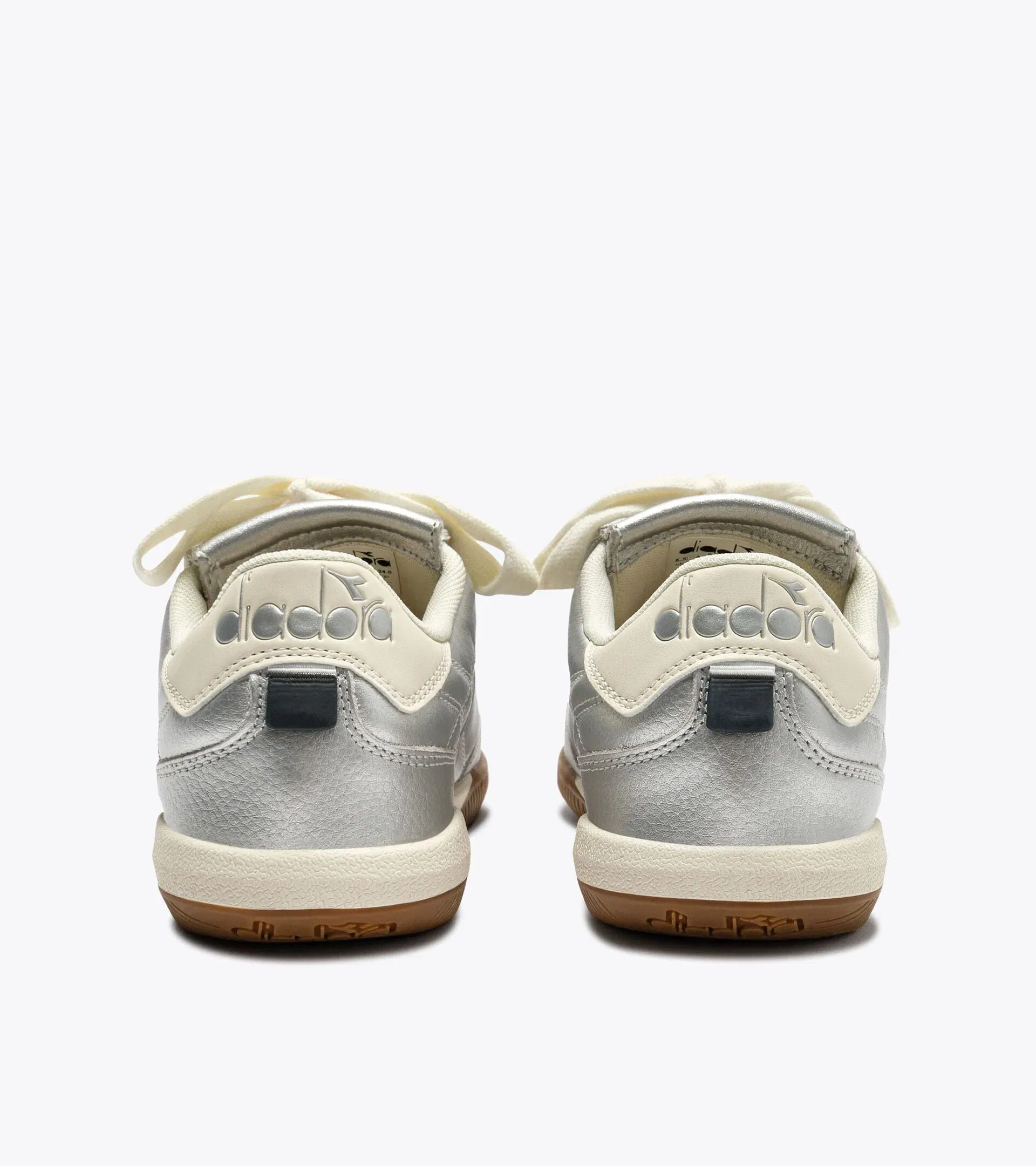 Diadora Gold Indoor Metallic Silver