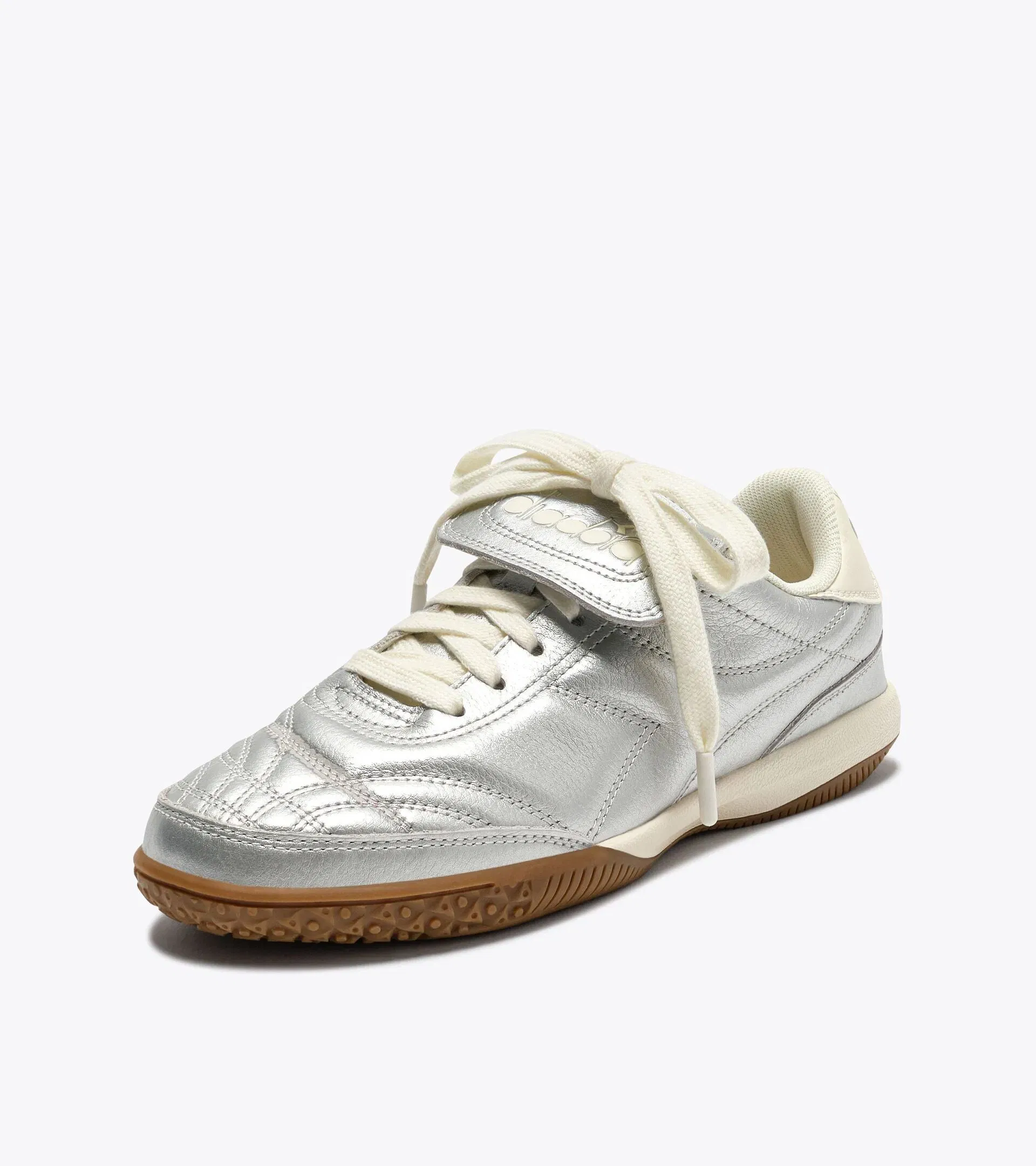 Diadora Gold Indoor Metallic Silver