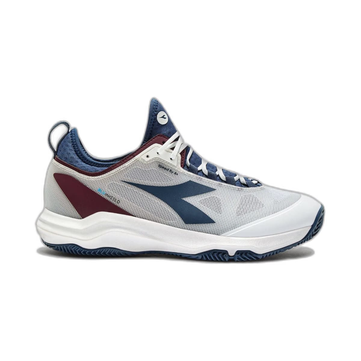 Diadora Speed Blushield Fly 4 + Clay Wht/Ensign Bl/Maroon Banner