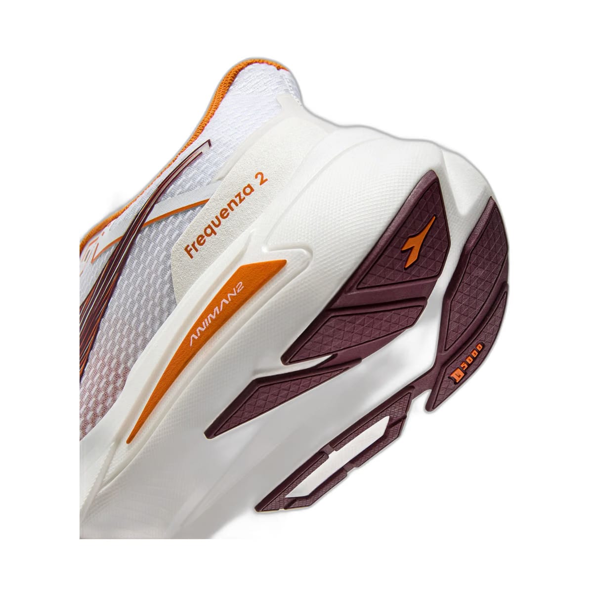Diadora Frequenza 2 White/Maroon Banner
