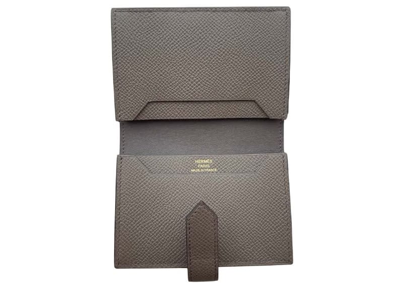 Hermes Card Holder Bearn Etain