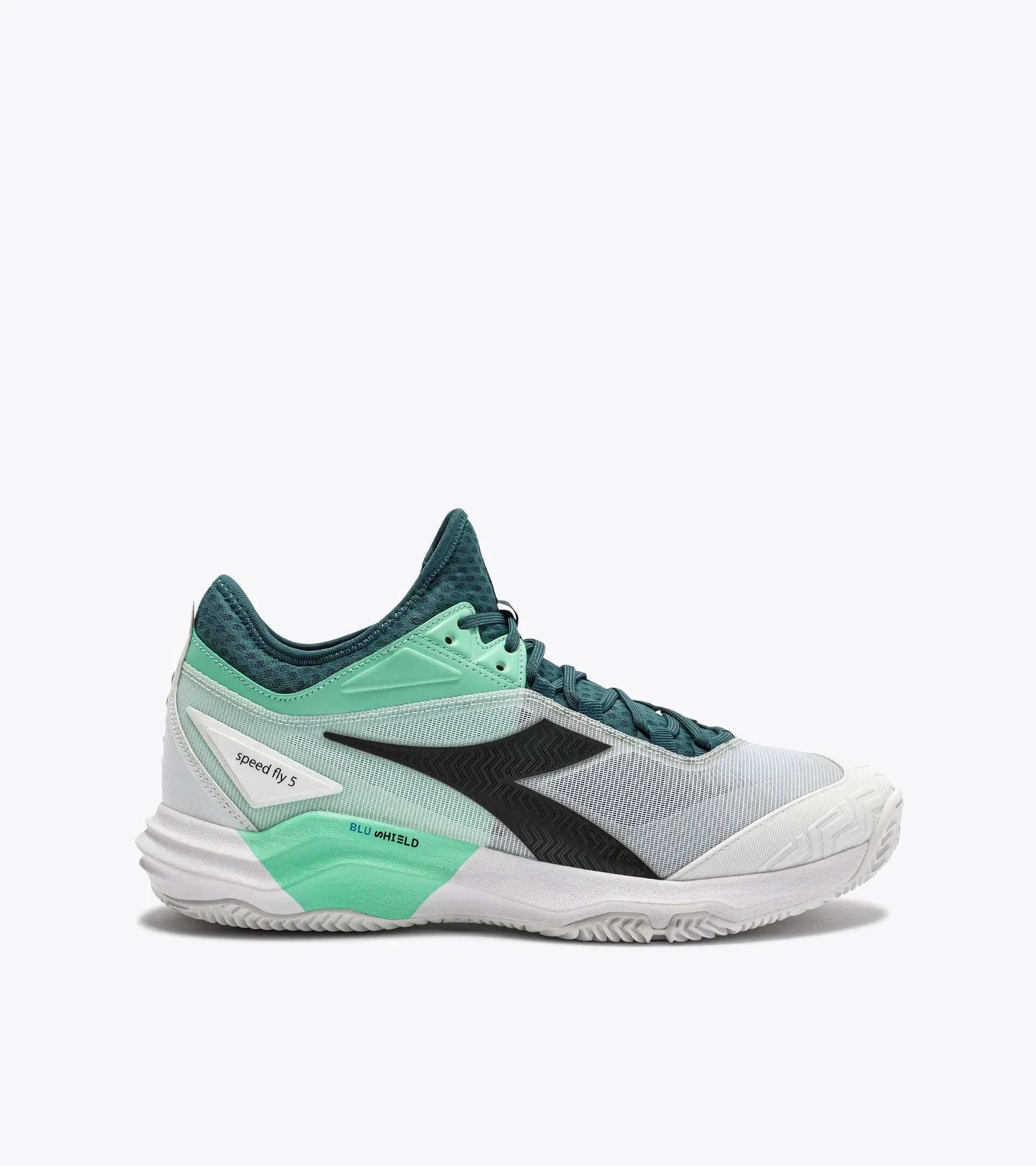 Diadora Speed Blushield Fly 5 Clay Shaded Spruce/Black/White